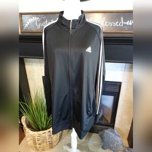 Adidas Classic Black and White Actvewear Jacket